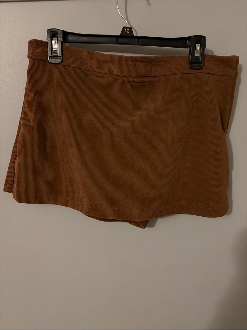 Altar'd State Brown Corduroy Mini Skort